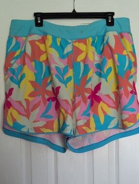 Women’s Plus size Sunshade UPF 50 5" Board Short With panty.